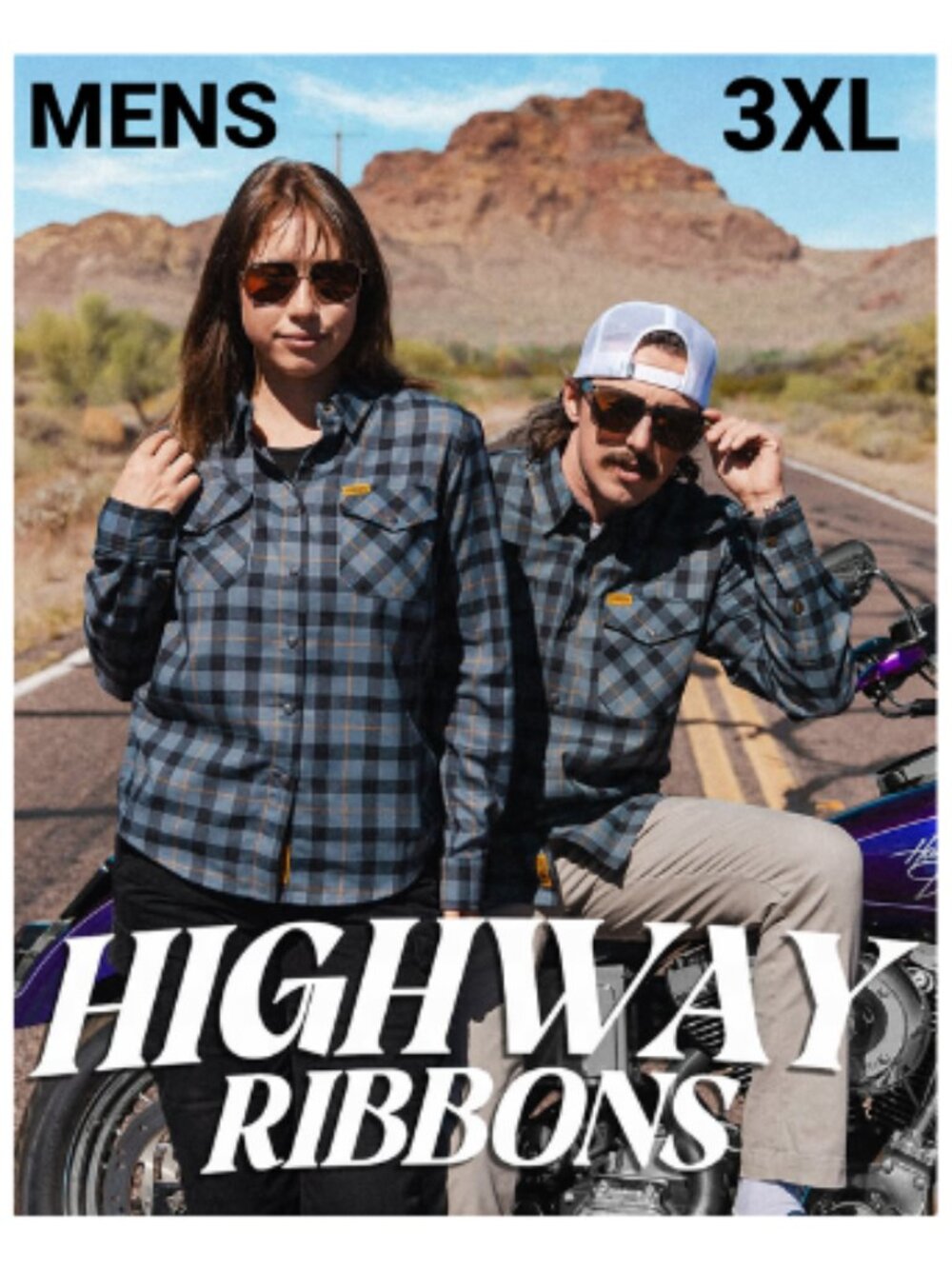 DIXXON Flannel HIGHWAY RIBBONS Flannel Shirt - Men's 3XL